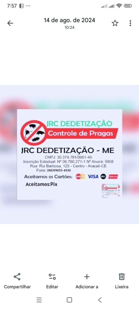 Aracati Ceará Dedetização